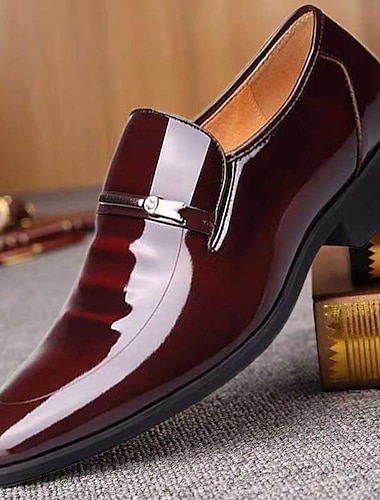  herrekjole loafers & slip-ons formelle sko lakksko business klassisk daglig kontor & karriere sko svart brun høst vinter