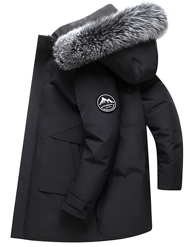  Herren Daunenjacke Gepolstert Sports Outdoor Winter Polyester warm Windundurchlässig Atmungsaktiv Wasserdicht Regular Fit Blau-Grün Grün Grau Schwarz Weste