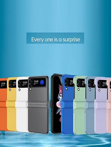  Чехол для телефона для Samsung Galaxy Z Flip 5 Z Flip 4 Z Flip 3 задняя крышка бампер рамка четыре угла стойкость к падениям ударопрочный однотонный силикон