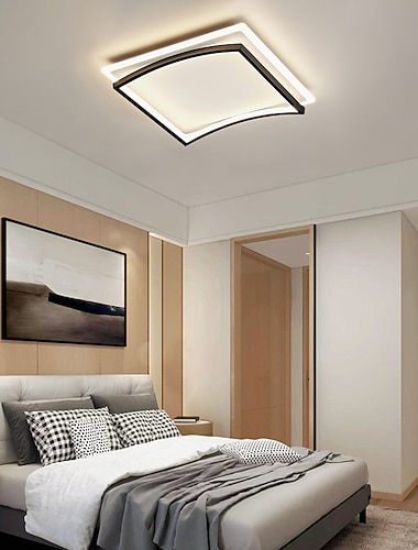  50 cm dimbare innfelt lys aluminium stilig malt finish moderne moderne 220-240v