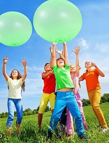  Spielzeug-Blasenball Urlaub Hüpfball elastischer super großer Strandballon übergroßer aufblasbarer gefüllter Wasserinjektionsball