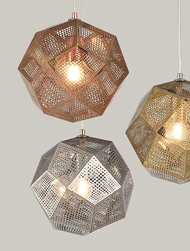  15cm design singolo design isola lampada a sospensione metallo elettrolitico moderno stile nordico 85-265v