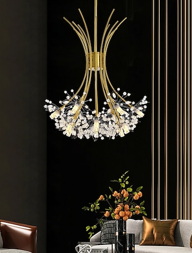  77 cm moderni ilotulitus kattokruunut 19 valoa kristalli voikukka kattokruunu riipus valot valaisimet sputnik globe design taiteellinen pohjoismainen tyyli olohuone makuuhuone ravintola