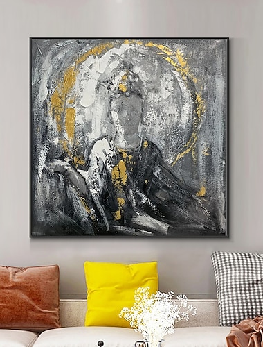  håndlaget oljemaleri lerret veggkunst dekorasjon moderne asiatisk religiøs buddha avalokitesvara for hjemmeinnredning rullet rammeløst ustrukket maleri