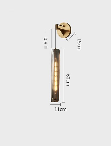  inomhus modern nordisk stil inomhus vägglampor vardagsrum sovrum koppar vägglampa 220-240v