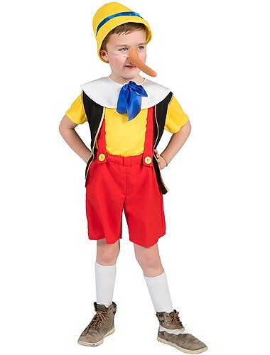  Party-kostyme Pinocchio Film / Tv Kostymer Barne Gutt Halloween Karneval Ytelse Stadie Kle deg opp