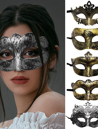  vintage antikke masker hallowmas maskerade karnevalsmaske