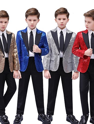 3 предмета Детский праздничный костюм Мальчики Дети Костюм Строгий костюм Костюм / блейзер Рубашка и брюки Для вечеринок Мода Классический Формальная Сплошной цвет Пайетки Пайетки   3 предмета Детский праздничный костюм Мальчики Дети Костюм Строгий костюм Костюм / блейзер Рубашка и брюки Для вечеринок Мода Классический Формальная Сплошной цвет Пайетки Пайетки