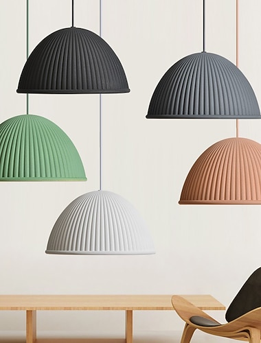  30cm enkel ontwerp eiland design hanglamp hars geschilderde afwerkingen moderne nordic stijl 85-265v