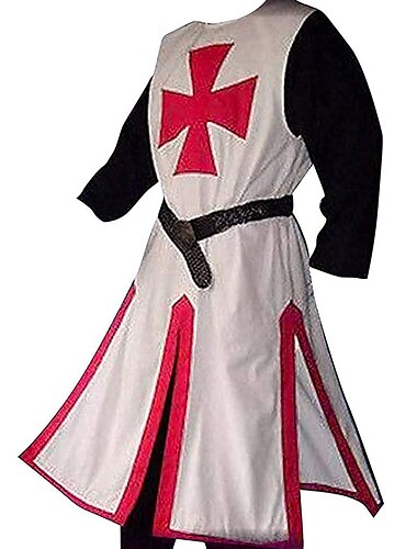  Retro Vintage Mittelalterlich 17. Jahrhundert Maskerade Tunika Ren Faire Ritter Wikinger Kreuzritter Herren Vikinger Fantasie Maskerade Party / Abend Erwachsene Trikot / Einteiler