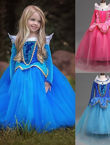  Boekenweek 2026 Sneeuwkoningin Assepoester Prinses aurora Jurken Bloemenmeisje jurk A-lijn slip vakantie jurk for Voor meisjes Kinderen Kerstmis Maskerade Boekenweek