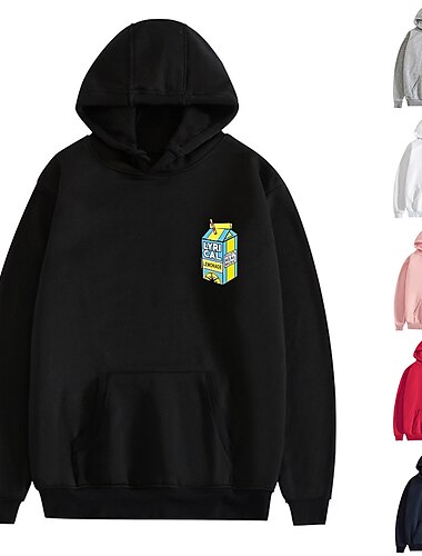  Hombre Estampado Manga Larga Sudaderas Cuello Barco Fresco Design Invierno Negro un Negro b Rosa A Ropa Diseñador Talla Grande S M L XL XXL XXXL