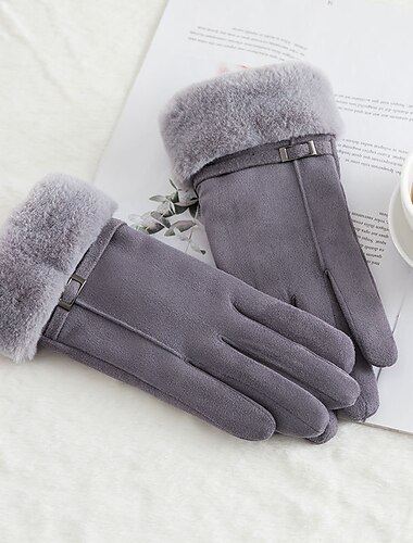 Damen Handschuhe Warme Winterhandschuhe Geschenk Täglich Solide / einfarbig Acrylfasern Einfach 1 Paar