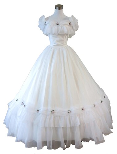  Rococo Victorienne Robe de Bal Costume de fête Bal Masqué Robe de Bal Mariée Femmes Mascarade Carnaval Mariage Soirée Adulte Robe