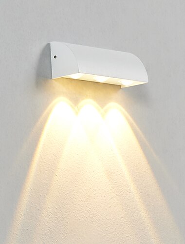  venkovní matná led nordic style venkovní nástěnná světla vnitřní nástěnná světla venkovní obchody / kavárny hliníkové nástěnné světlo ip65 85-265v 6w