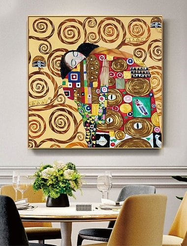  handgemaakte handgeschilderde klimt olieverfschilderij kunst aan de muur beroemde vervulling canvas schilderij woondecoratie decor gerold canvas geen frame niet uitgerekt