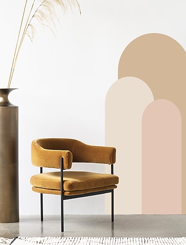  geometrische bunte tapete boho bogen wandabdeckung aufkleber film abziehen und aufkleben entfernbares selbstklebendes pvc/vinyl wandtattoo für raumdekoration 52 * 140 cm