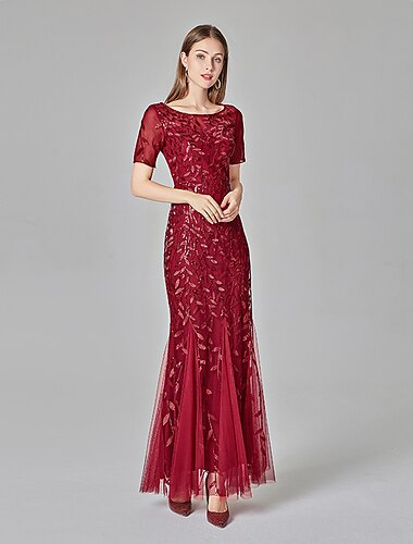  Goldene Zwanziger 1920er Cocktailkleid Flapper Kleid Kleid Maskerade Der große Gatsby Charleston Hochzeitsgast Pailletten Damen Maskerade Hochzeit Hochzeitsgast Party / Abend Erwachsene Kleid