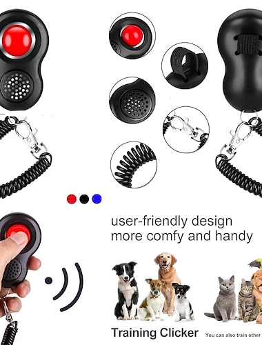  Hundetraining Hundetrainingshalsbänder Clicker Hund Hunde Tragbar Trainer Kunststoff Clicker Verhaltenshilfen Ultraschall Für Haustiere