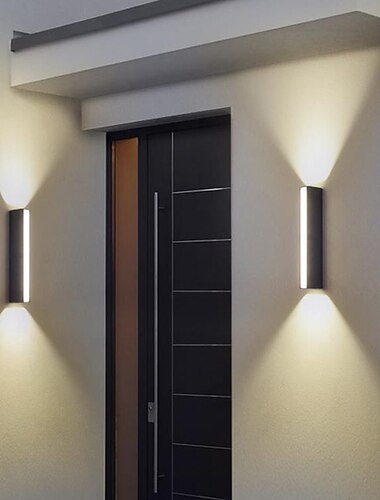  utomhus inomhus led utomhus vägglampor inomhus vägglampor vardagsrum utomhus aluminium vägglampa 85-265v