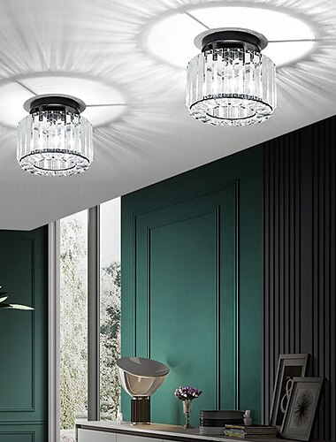  22 cm Ceiling Lights LED Crystal Hallway Light Porch Light Metal Painted Finishes Modern 220-240V