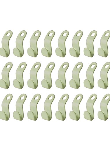  30 ks mini ramínko na šaty spojovací háčky plastový kaskádový organizér šetří místo ve skříni