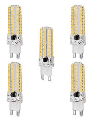  5pcs 10W LED Corn Light Bulb 1000lm G9 Bi Pin 152LEDs SMD 3014 Dimmable Warm White Cold White for Ceiling Light (100W Halogen Equivalent) 220-240V