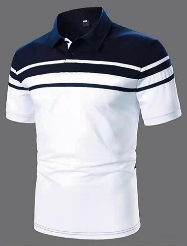 Homens Camiseta Polo Camisa de golfe Ao ar livre O negócio Clássico Manga Curta Moda Designer Bloco de cor Listrado Estilo Clássico Verão Primavera Normal Preto Azul Marinha Azul Marron Verde Cinzento   Homens Camiseta Polo Camisa de golfe Ao ar livre O negócio Clássico Manga Curta Moda Designer Bloco de cor Listrado Estilo Clássico Verão Primavera Normal Preto Azul Marinha Azul Marron Verde Cinzento