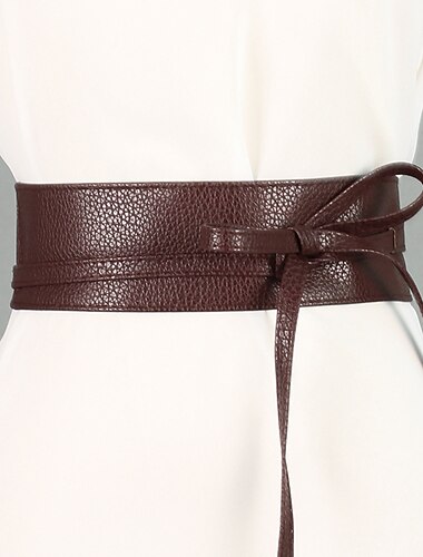  Dames Riem Leder Wit Zwart Kameel Goud Koffie Magere riem Buiten Straat Dagelijks Feestdagen Heldere kleur / Lente / Zomer / Herfst / Winter / Koffiebruin