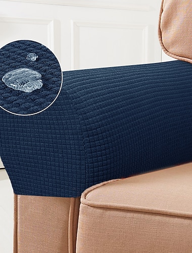  Fundas elásticas para reposabrazos, fundas impermeables de LICRA para brazos para sillas, sofá, sillón, fundas para sofá reclinable, juego de 2 uds.