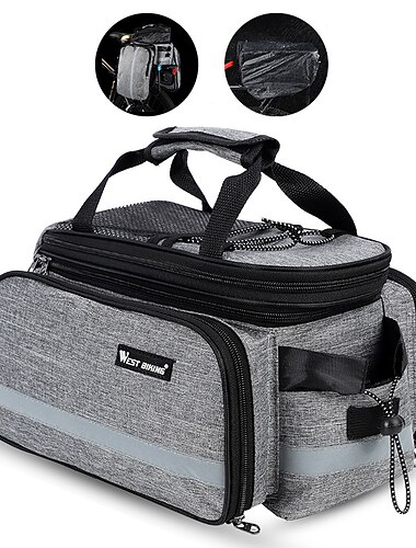  FJQXZ Bike Panniers Bag Bike Rack Bag Large Capacity Waterproof Adjustable Size Bike Bag Nylon Bicycle Bag Cycle Bag Cycling / Bike