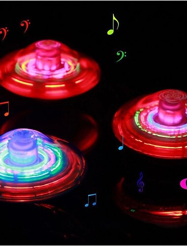  3 pz giroscopio elettrico laser colore flash led luce giocattolo musica giroscopio peg-top spinner spinning giocattoli classici vendita calda giocattolo per bambini regalo per ragazzo&amp;ragazze