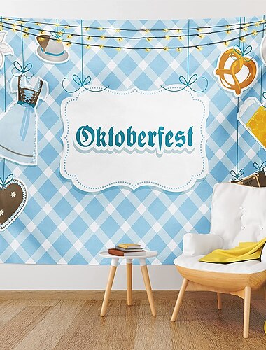  oktoberfest نسيج هتاف البيرة الاحتفال نسيج الجدار فن ديكور بطانية الستار شنقا المنزل غرفة نوم غرفة المعيشة الديكور