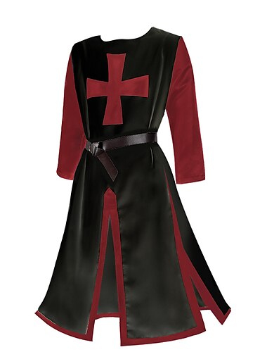  Retro Vintage Mittelalterlich 17. Jahrhundert Tunika Ren Faire Ritter Wikinger Kreuzritter Herren Vikinger Fantasie Halloween Karneval Party / Abend Renaissance-Messe LARP Erwachsene Hemd