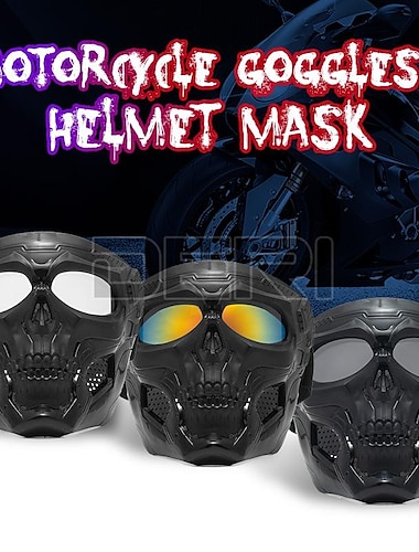  cască de motocicletă ochelari de protecție cu craniu mască facială motocicletă curse motocicletă de teren off road ochelari de protecție de siguranță ochelari de motocross