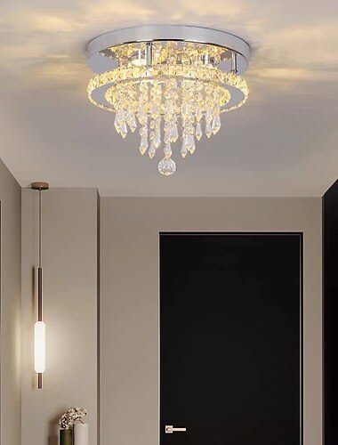  Plafonnier design îlot 30cm acier inoxydable galvanisé moderne 220-240v