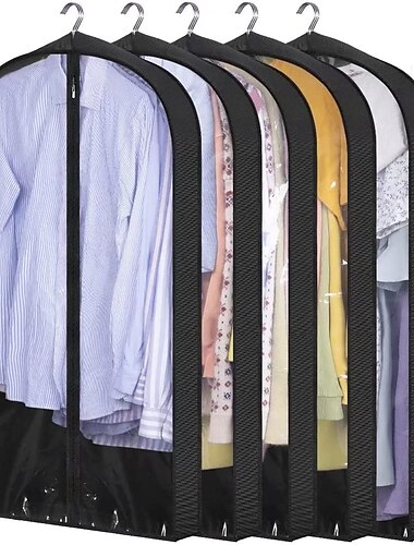  2 stücke kleidung staub abdeckungen anzug tasche kleidungsstück kleid anzug mantel schutz staub abdeckung für kleidung organisator kleiderschrank aufbewahrungsbeutel