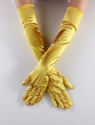 gants pour femmes en satin stretch satin sexy dîner spectacle gants de mariage