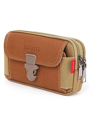  Mehrzweck-Gürteltasche aus Segeltuch für Herren – wasserdichte Outdoor-Telefontasche für Reisen, Wandern und den täglichen Gebrauch