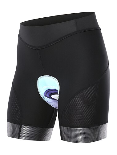  Radsporthose für Damen Gepolsterte Fahrradhose Gepolsterte Fahrradhose / Gämsenunterteil Passform Sport 3D-Polster Feuchtigkeitsableitend Bequem Rutschfest Dunkelblau Kleidung Bekleidung Fahrradbekleidung