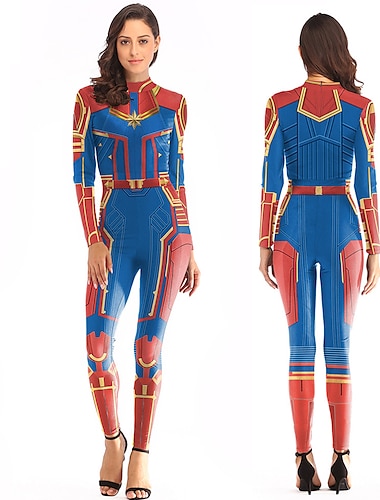  Zentai-Pakken Cosplay kostuum Catsuit Avengers Carnavalskostuum Full Body Suit Dames Cosplay Superheld Kostuum voor Carnaval Maskerade Volwassenen