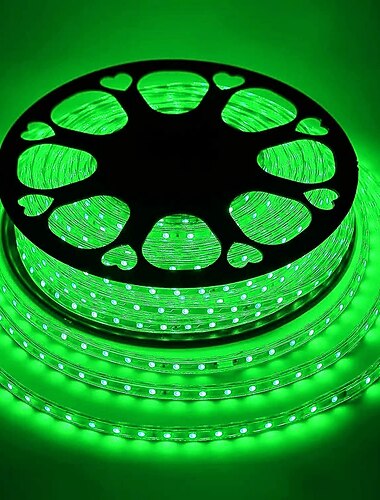  led szalag lámpa csatlakozó kültéri vízálló ip67 ac220v 4040 led szalag világító dióda szalag ünnepi díszlámpa led zsinór 60 led / m eu csatlakozóval