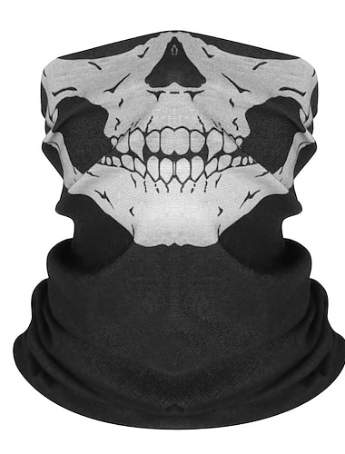  Многофункциональный волшебный платок на Хэллоуин, маска для верховой езды, чтобы согреться вокруг груди, реквизит для Хэллоуина, череп, разнообразное полотенце для лица