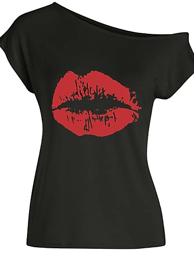  Retro Vintage 1980er Maskerade Damen Kostüm Jahrgang Cosplay Party / Abend T-shirt Halloween Schlager Outfit