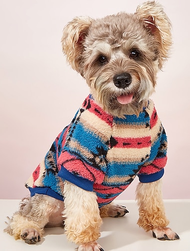  Hundemantel, Hundepullover mit Blumenmuster: Halten Sie Ihren Hund stilvoll warm (klein).&amp; mittlere Größen)