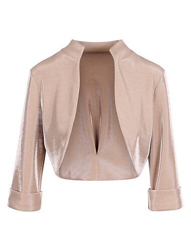  bolero bolero jassen / jacks voor dames schitteren&amp; glans 3/4 mouw pailletten herfst bruiloft wraps met glitter voor bruiloft lente&amp;  val