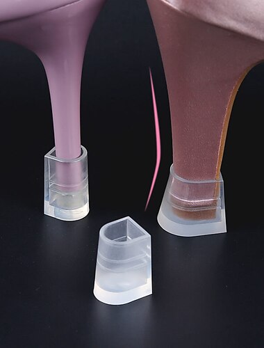  Hakbeschermers voor dames – doorzichtige antislip stilettohakbeschermers voor bruiloften, grasevenementen en buitenfeesten