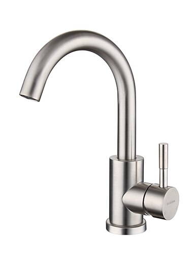  Waschtischarmatur - drehbar / klassischer Edelstahl / lackierte Oberflächen Centerset Einhand-Einloch-Wannenarmaturen