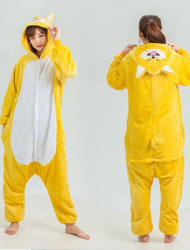  Barn Vuxna Figur Onesie kostym Karnevalsdräkt Hund Shiba Inu Onesie-pyjamas Kigurumi pyjamas För Herr och Dam Pojkar och flickor Karnival Tecknad serie