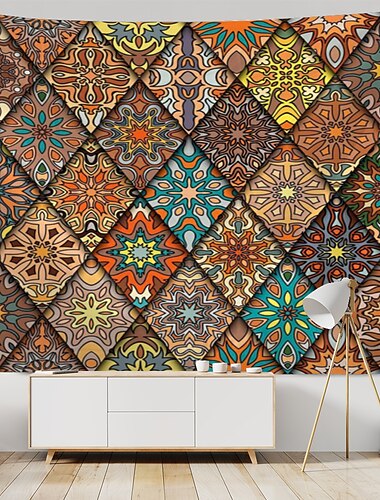  Mandala böhmische indische Wandteppich Kunstdekor Decke Vorhang hängend Zuhause Schlafzimmer Wohnzimmer Wohnheim Dekoration Boho Hippie psychedelisch Blumen Blume Lotus